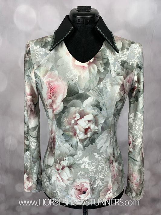 Floral Print Show Shirt S1026